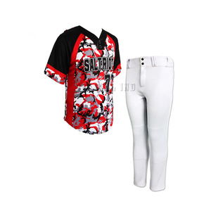 ชุดเครื่องแบบเบสบอลสำหรับเยาวชนเสื้อซอฟต์บอลแบบมีกระดุม - Product Image 2