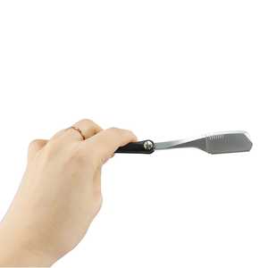 Rasoir pliant japonais à lame unique de couleur bonbon pour hommes outils de barbier de toilettage avec poignée confortable - Product Image 5