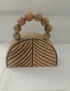 Bolso de Mano de Madera de Primera Calidad para Bodas, Hecho a Mano en India, con el Mejor Diseño Nuevo - Product Image 4
