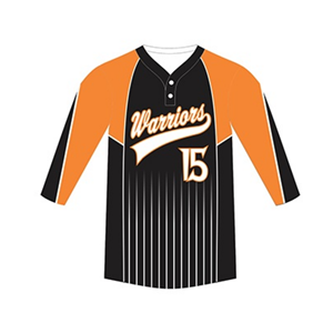 Maillot de baseball pour adultes, manches longues, personnalisable avec logo/numéro d'équipe par sublimation, faible MOQ, 100 % polyester, pour jeunes et adultes. - Product Image 2