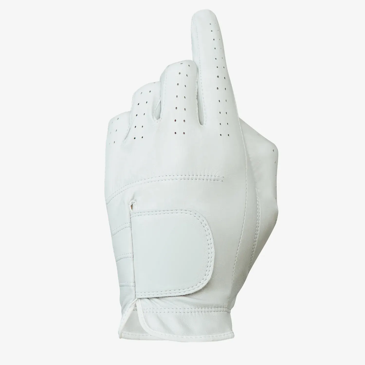 Hoge Kwaliteit Custom Logo Witte Zachte Echt Cabretta Leer Golf Handschoenen Fabriek Prijs Mcc Golf