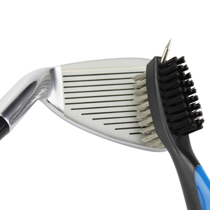 Nettoyeur de rainures de brosse de club de golf Mousqueton en aluminium rétractable de 2 pieds léger et élégant se fixe facilement au sac de golf nouveau - Product Image 3