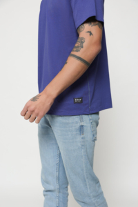 Camiseta de peso pesado personalizada de alta calidad, camisetas 100% de algodón en blanco para hombre, camisetas lisas con cuello redondo y hombros caídos de gran tamaño - Product Image 3