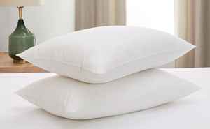 Oreillers d'hôtel rectangulaires en satin blanc 100 % coton de qualité supérieure, anti-bactériens, écologiques, à garnissage épais, lavables en machine, vente en gros - Product Image 5