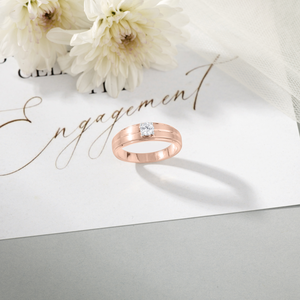 Anillo de Compromiso con Diamantes para Hombre - Siempre Tuyo - Product Image 1