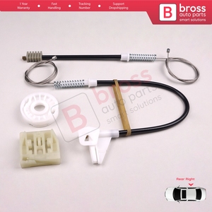 ชุดซ่อมมอเตอร์กระจกไฟฟ้า BWR548 สำหรับประตูหลังขวา รถยนต์ Octavia MK1 1U 1U2 1U5 ปี 2001-2010 รุ่น 4/5 ประตู Facelift 1U0839462B - Product Image 2