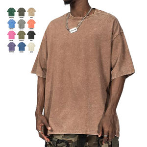 เสื้อยืดคอกลมแขนสั้นสำหรับผู้ชาย, เสื้อยืดผ้าฝ้าย100% ฤดูร้อนคุณภาพสูงทรงหลวมคอกลมใส่ได้ทั้งชายและหญิง - Product Image 4