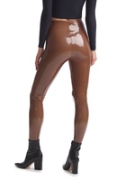 Leggings de yoga et de sport pour femmes, taille mi-haute élastique, couleur unie, respirants, 100 % polyester, extensibles dans les quatre sens, avec poches, longueur intégrale, toutes saisons, OEM