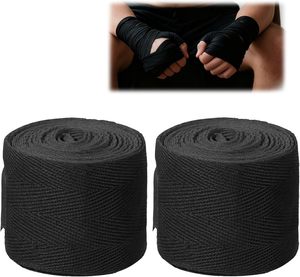 Lot de 2 bandages de boxe pour enfants en néoprène avec fermeture pour la protection des poignets et des mains lors des combats MMA - Product Image 2