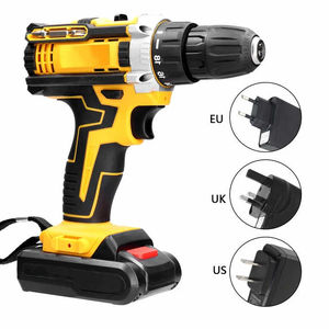 Juego de herramientas de taladro eléctrico con escobillas, destornillador, máquinas perforadoras, potente kit de herramientas de demolición, juego inalámbrico, taladro eléctrico con escobillas - Product Image 2