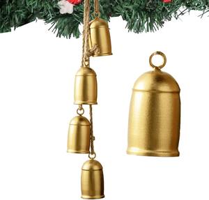 Adorno de campana colgante de Navidad, estilo Vintage de Metal para decoración de árboles, decoración del hogar de vacaciones y acentos de fiesta - Product Image 3