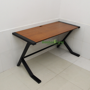 SB010b Japanese-Style <b>Simple</b> Bamboo and Wood Computer <b>Desk</b> with Legs 120x60x75 (cm) - Product Image 3