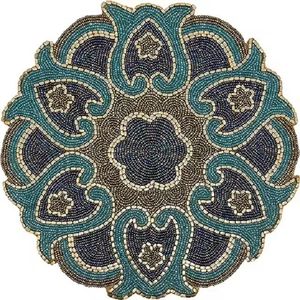 Producto más vendido en poliéster, mantel de cuentas decorativas verdes, producto de artículos de cocina, mantel decorativo para mesa de comedor para el hogar - Product Image 1