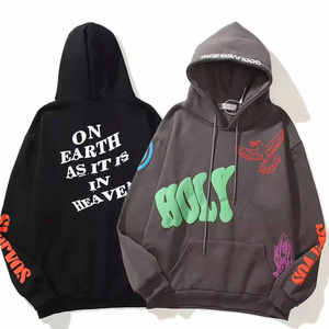 Sweat à capuche 100% coton de qualité supérieure pour hommes pull lourd sweats à capuche vierges sweats à capuche personnalisés impression bouffante polaire sweats à capuche unisexe - Product Image 3