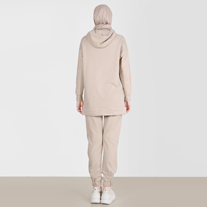 Vêtements de sport modestes pour femmes musulmanes arabes en coton 100% grande taille en gros, ensembles de survêtement, survêtement modeste pour femmes - Product Image 6