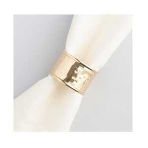 Different Sizes Set Of Two Napkin <b>Ring</b> In Aluminium Gold Color Napkin <b>Ring</b> <b>For</b> Hotelware And Dining Table - Product Image 2