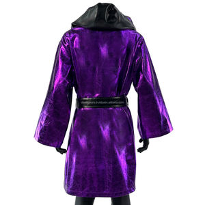 Fabricante de Equipamiento de Boxeo Personalizado, Bata de Boxeo con Capucha de Satén, Vestido de Caminata al Ring, Suministro de Fábrica al Por Mayor - Product Image 3