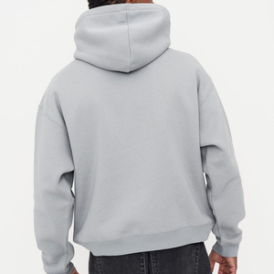 2025 Streetwear mode hommes Boxy Fit sweats à capuche surdimensionnés coton poids lourd épais Boxy sweats à capuche pour hommes - Product Image 3