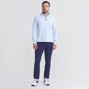 Quarter zip Golf Top Fabricante Mayorista con forro de malla y personalización de etiqueta privada OEM de servicio completo - Product Image 3