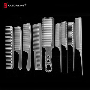 18Pcs Chuyên Nghiệp Cắt Tóc Lược Set-Chịu Nhiệt Thời Trang Salon Lược Trong Suốt PC Chất Liệu - Product Image 2