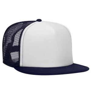 Casquette de camionneur en coton avec logo brodé personnalisé en gros, casquette de baseball avec patch, pare-soleil, casquette de camionneur à 5 panneaux - Product Image 5