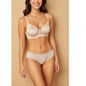 Conjunto de Sujetador y Bragas sin Costuras a la Moda para Mujer, Sujetadores Inalámbricos, Ropa Interior, Tops Cortos Básicos, Camisetas sin Mangas y Calzones, Traje de Lencería Íntima de BD - Product Image 2