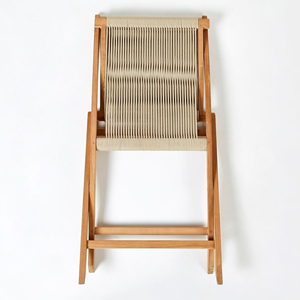 Conjunto de Mesa y Sillas Plegables Portátiles de Madera con Tejido de Cuerda para Picnics, Eventos, Cafeterías, Restaurantes, Hoteles - Arco - Product Image 3