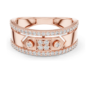 Impresionante Anillo de Diamante Cultivado en Laboratorio de 0.48 CT para Mujer, Claridad VVS-VS EF, Oro de 18KT, 14KT, 10KT y Plata 925, Oro Rosa, Amarillo, Blanco - Product Image 2