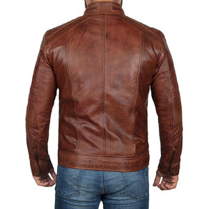 Chaqueta de Cuero Personalizada de Primera Calidad, Estilo Slim Fit para Hombre, 100% Original, Chaqueta Abrigada para Hombre, Moda 2026 - Product Image 2