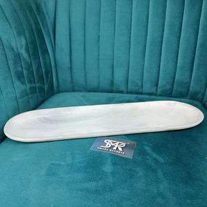 Plateau de service long en résine blanche polie, artisanal, écologique, de qualité supérieure, pour la décoration de la maison, de la cuisine et de la salle à manger - Product Image 6