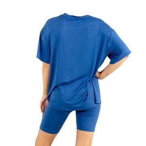 Conjuntos de 2 piezas para mujer, camisetas y pantalones cortos casuales, traje deportivo, conjuntos de pantalones cortos de algodón 100%, conjunto de dos piezas para mujer en venta - Product Image 3