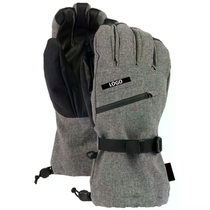 Guantes de Esquí Personalizados de Buena Calidad y Económicos, Impermeables, con Forro de Borrego y Palma de Cuero de Poliéster, Cálidos para Invierno, Nieve y Moto de Nieve - Product Image 4