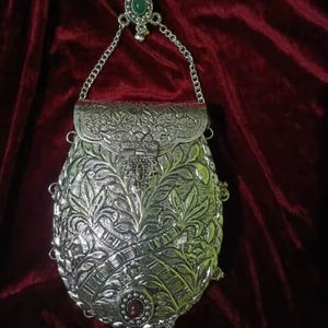 Bolsos de Mano de Mujer de Moda India Vintage Firoja BG-041223N, Bolso de Mano de Metal, Bolsos de Hombro Tipo Sobre para Eventos Nocturnos, Trabajo de Mosaico - Product Image 1