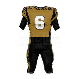 Le Fabric Comfortable Game Fit <b>American</b> Football Uniform Lightweight Breathable Eco-Friendly Design Short Flexible Movement - Product Image 3