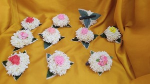 Clip à cheveux Jasmine gajra, porte-chignon, gajra pour cheveux, clip pour filles, clip de style indien du sud, cadeau de mariage indien, cadeau de demoiselle d'honneur - Product Image 3