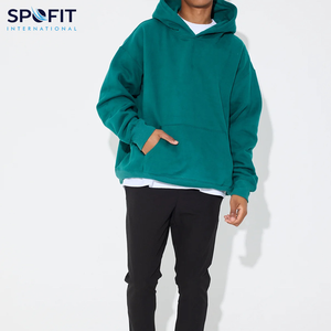 High Quality OEM <b>Plain</b> Dyed Heavyweight Fleece 100% Cotton Logo Printed Oversize Custom Unisex Men Winter <b>Hoodie</b> - Product Image 3