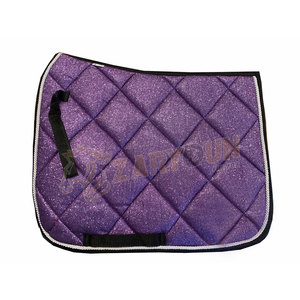 OEM Manufacturer Wholesale Horse English Glitter Saddle Pad With Fabric Lining Customize Sizing Fabric <b>Foam</b> <b>Thickness</b> 19MM - Product Image 2