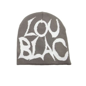 Bonnet d'hiver unisexe en jacquard de haute qualité, en coton, avec logo personnalisé imprimé, pour le sport et le ski, protection thermique, bonnet tricoté pour l'hiver - Product Image 1