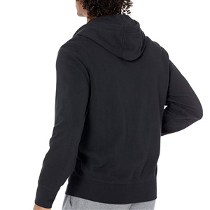 Sweat-shirt à capuche zippé noir pour homme, coupe classique, en coton French Terry, décontracté, automne, Trackstar, OEM, marque privée - Product Image 4