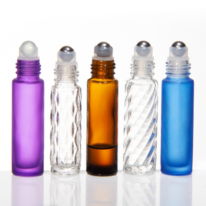 Flacone Roll-on in Vetro Sfumato di Lusso con Perle per Oli Essenziali 5ml, Bottiglie Vuote Personalizzabili per Profumi - Product Image 3