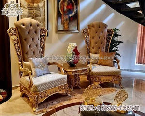 Sillas decorativas de diseño clásico para sala de estar, sillas decorativas elegantes para sala de estar, sillas de salón talladas a mano de estilo europeo - Product Image 3