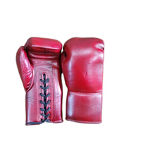 Fournitures de boxe Pro gants de boxe spéciaux en poils de cheval lacets de Style mexicain gants de boxe pour les combattants professionnels engrenages de Combat