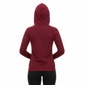 Sudadera con Capucha Premium Color Borgoña para Mujer, Estilo Urbano, de Alta Calidad, en Algodón y Felpa, Talla Grande, Tendencia 2026 - Product Image 2