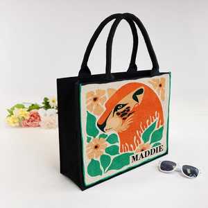 Fourre-tout perlé personnalisé, fourre-tout de mariage personnalisé, sac de perles florales, sac de mariage personnalisé, cadeau de demoiselle d'honneur, fourre-tout floral bleu, - Product Image 2