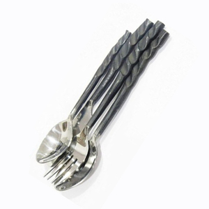 Nuevo diseño de suministros indios, juego de cubiertos chapados en plata, cuchara portátil de acero inoxidable, juego de cubiertos de viaje para restaurante y Hotel - Product Image 4