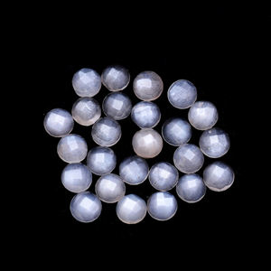 Piedra lunar blanca natural redonda de 3mm, piedra preciosa gruesa de 2mm, Cts 2,55, lote de Iroc, cabina facetada de piedra suelta de alta calidad, 25 uds. - Product Image 3