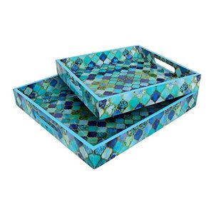 Petits plateaux de petit-déjeuner en bois MDF pur 100% naturel fait à la main Vaisselle écologique Emballage alimentaire avec logo personnalisé - Product Image 1