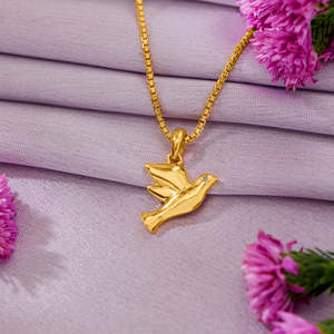 Colgante de Ópalo Chapado en Oro de 14k Dove para Mujer - Product Image 1