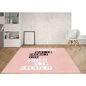 Alfombra Rosa Motivacional: Alfombra Decorativa Antideslizante, con Pelo Suave - Product Image 2