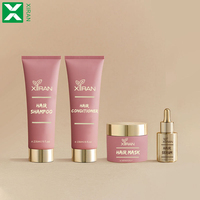 Kit de Luxe Anti-Chute de Cheveux à Marque Blanche avec Huile de Marula, Huile de Graines de Moringa, Shampooing et Revitalisant Afro Favorisant la Croissance des Cheveux